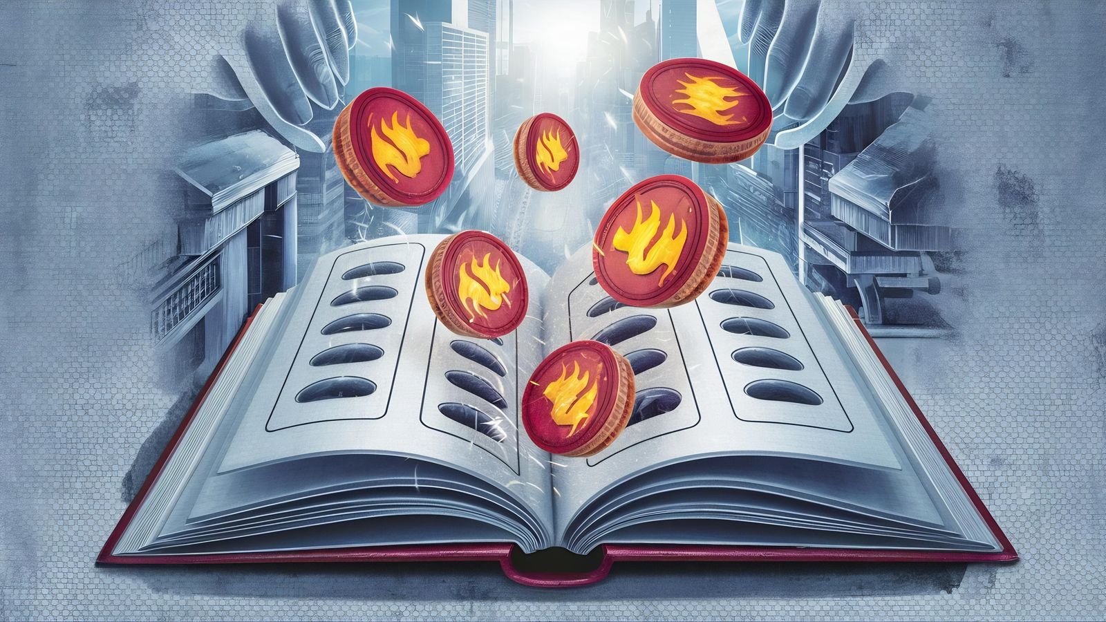 A funnel illustration showing sensationalized headlines entering from one end and a distorted understanding of Bitcoin emerging from the other, representing how media filters shape public perception