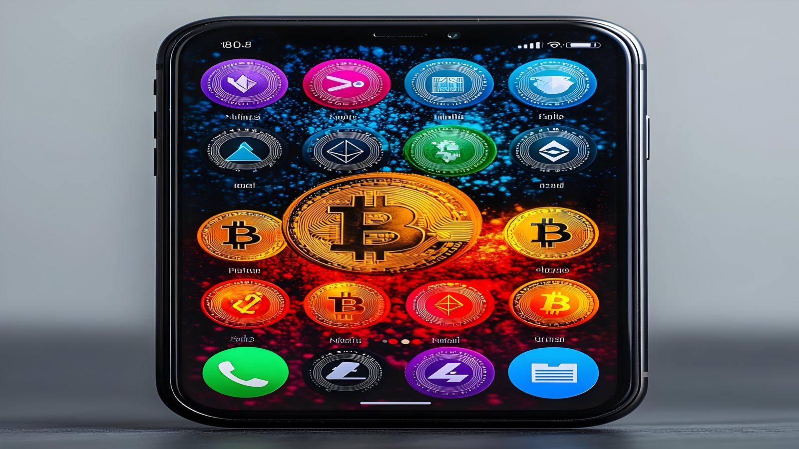 A network diagram glowing softly on a dark background, with interconnected nodes labeled with protocol symbols, representing the emerging Bitcoin-native application layer