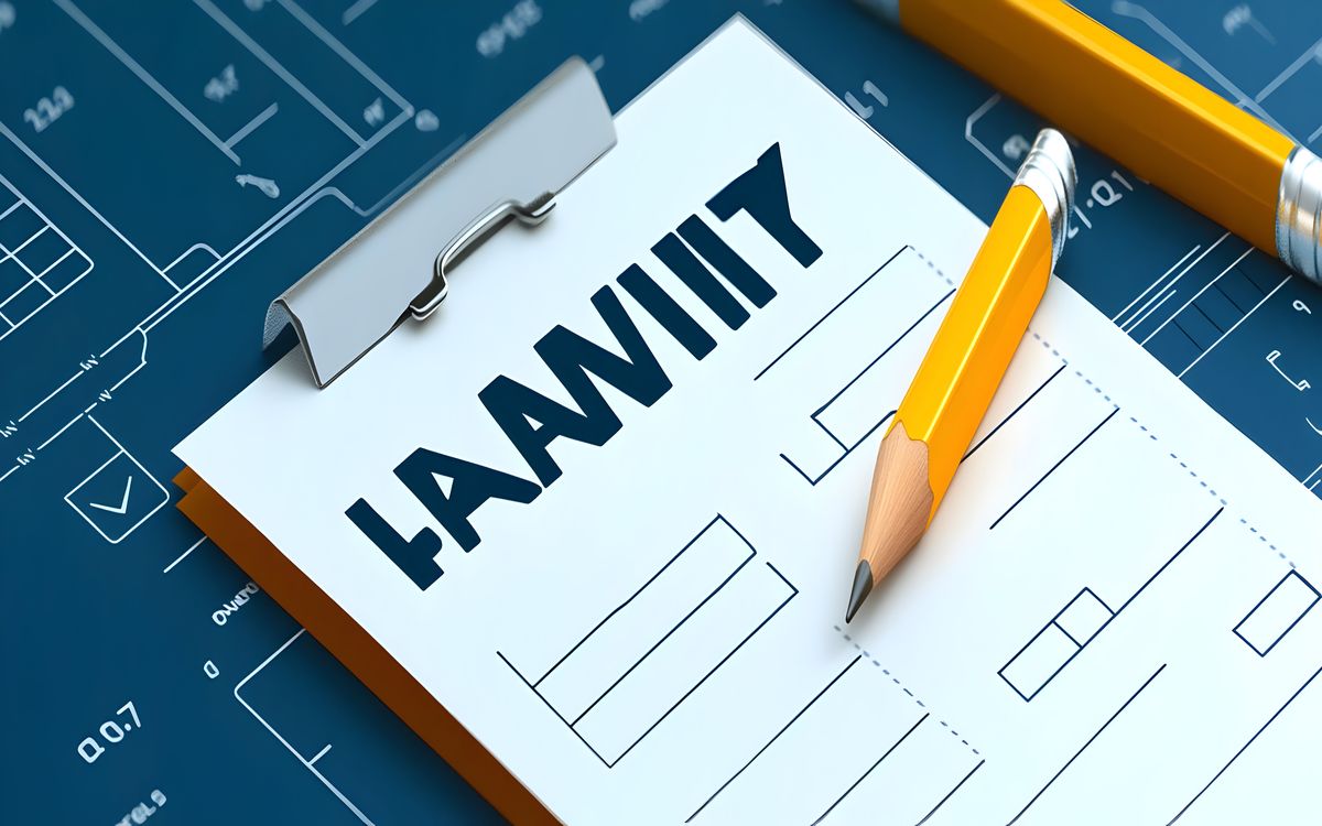 A simple illustration of two people having a calm conversation at a kitchen table with a small notebook between them